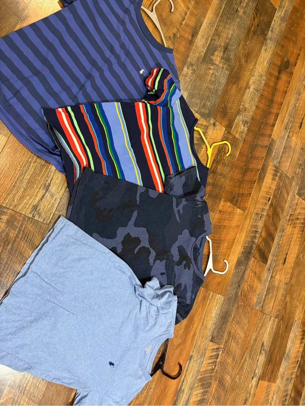 Polo by Ralph Lauren Navy and Royal Blue Striped Tee